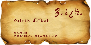 Zelnik Ábel névjegykártya